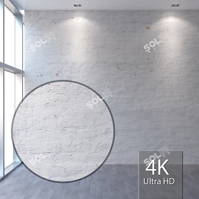 Seamless 4K Plaster Texture 3D model image 1