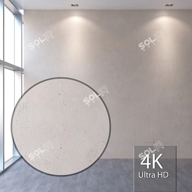 Seamless 4K Plaster Texture 3D model image 1