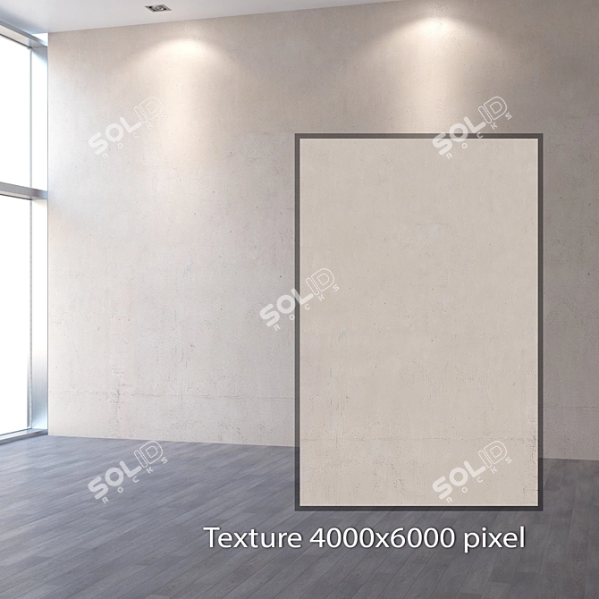 Seamless 4K Plaster Texture 3D model image 2