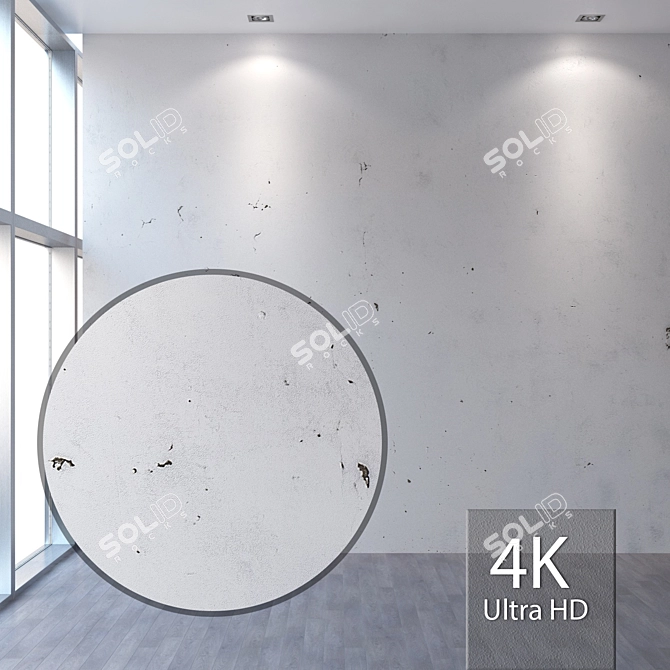 Seamless 4K Plaster Texture 3D model image 1