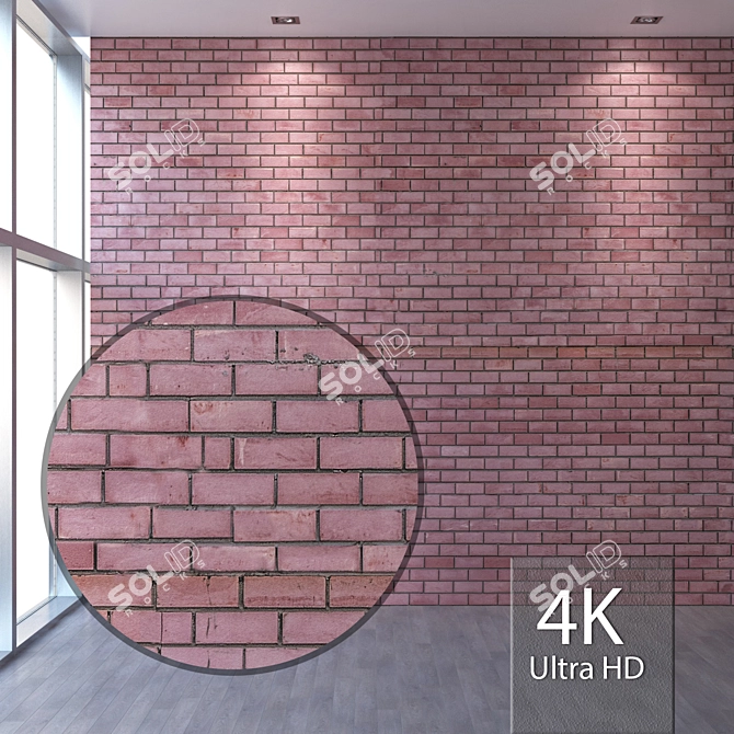 Seamless Brick Texture | 4K Resolution 3D model image 1