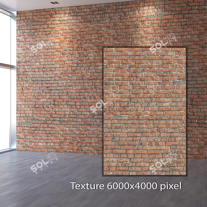 Title: Seamless 4K Brick Texture 3D model image 2