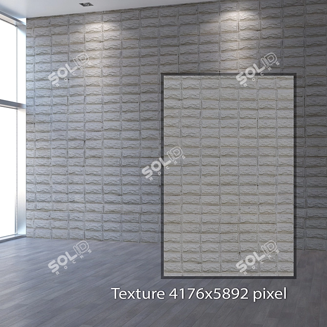 Seamless 4K Brick Texture 3D model image 2