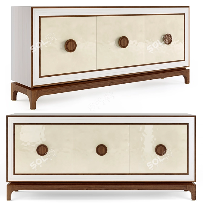Elegant Ivoire Sideboard: Elan Atelier 3D model image 1
