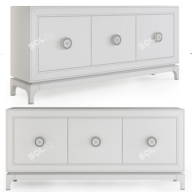 Elegant Ivoire Sideboard: Elan Atelier 3D model image 2