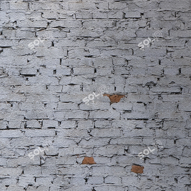 Seamless Brickwork Texture in 4K 3D model image 3