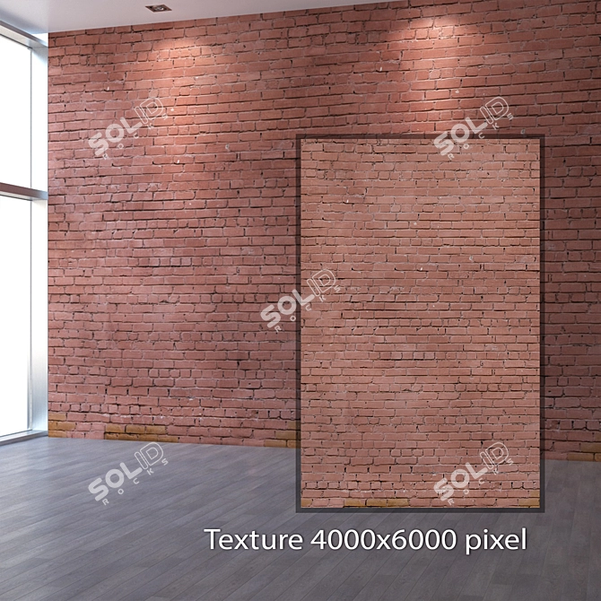 Title: Seamless Brickwork Texture in 4K 3D model image 2