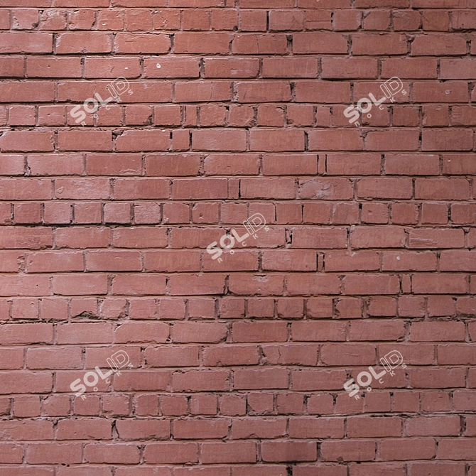 Title: Seamless Brickwork Texture in 4K 3D model image 3