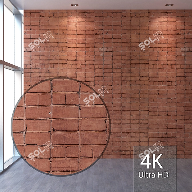 Seamless Brickwork Texture Kit 3D model image 1