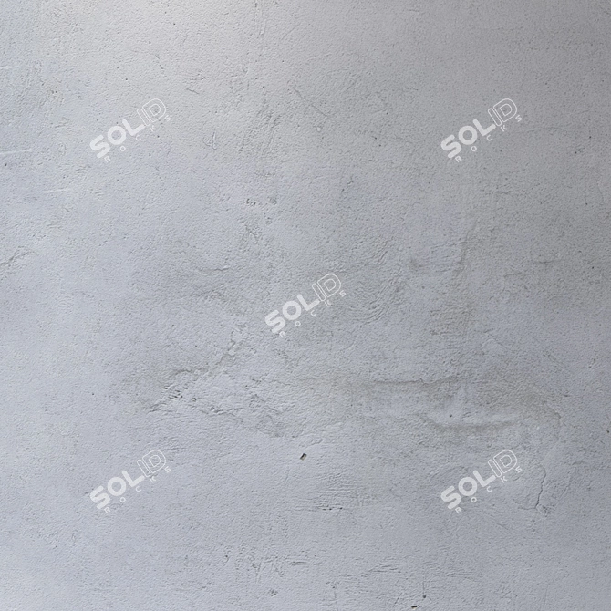 Seamless 4K Concrete Wall 3D model image 3