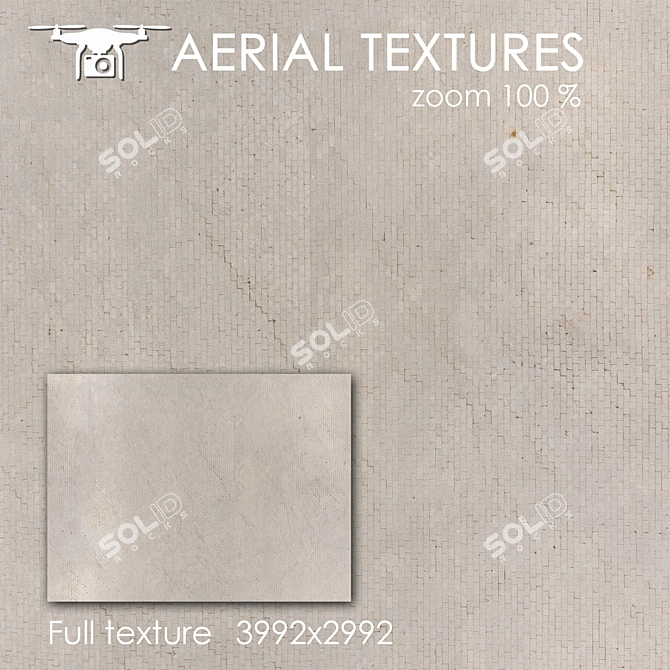 Aerial 4K Sidewalk Texture 3D model image 1