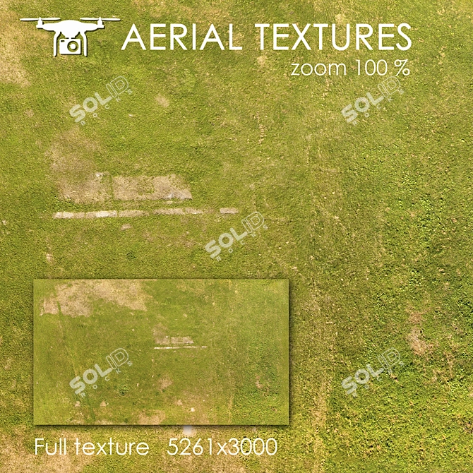 Aerial Greenery: 4K Seamless Texture 3D model image 1