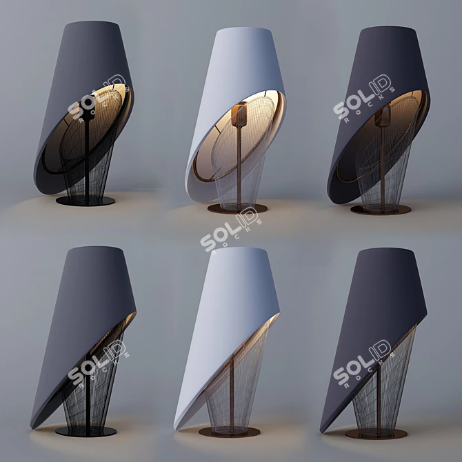 Stylish Modern Lamp 3D model image 2