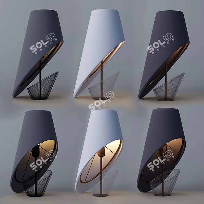 Stylish Modern Lamp 3D model image 3