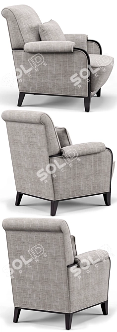 Cozy Bel Air Lounge Chair 3D model image 2