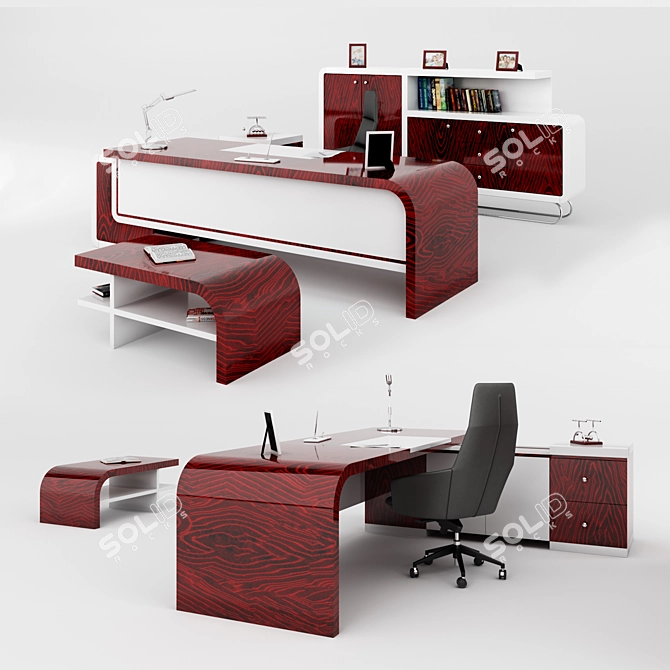 Stranger Ex iForce-V: Modern Office Set 3D model image 1