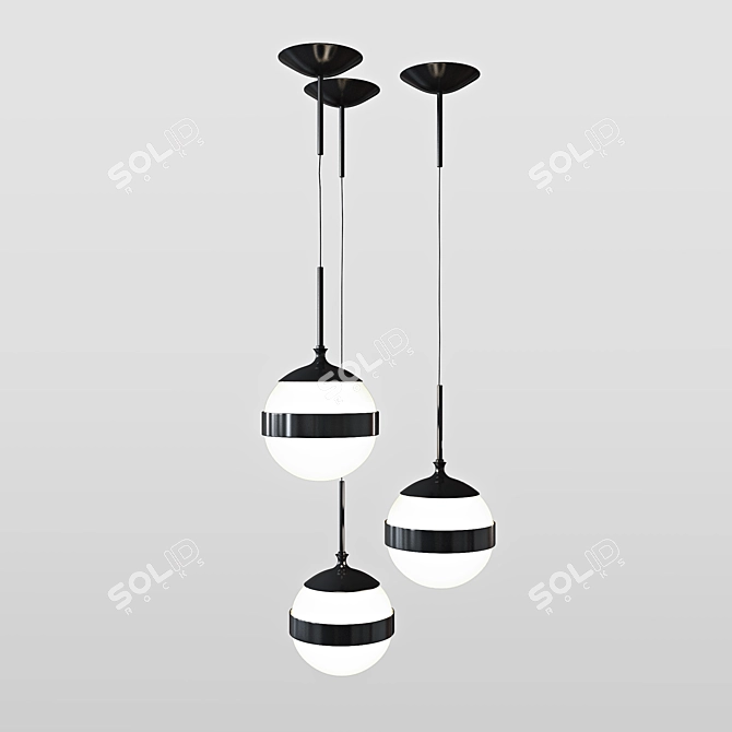 Vistosi Peggy Ceiling Lamp 3D model image 1