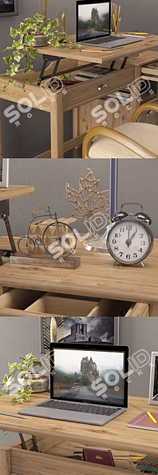 Elevating Productivity: Pinellas Lift-Top Standing Desk 3D model image 2