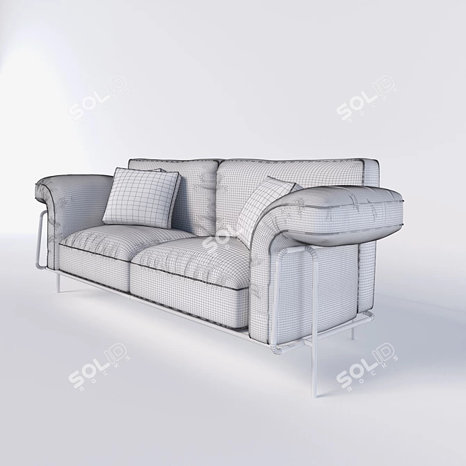 Customizable Modern Sofa by de Sede 3D model image 2