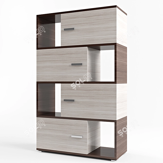 Modular Shelving Unit - SC-30-4 3D model image 1