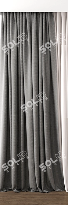 Exquisite Curtain Model: 3ds Max & OBJ Archive 3D model image 2