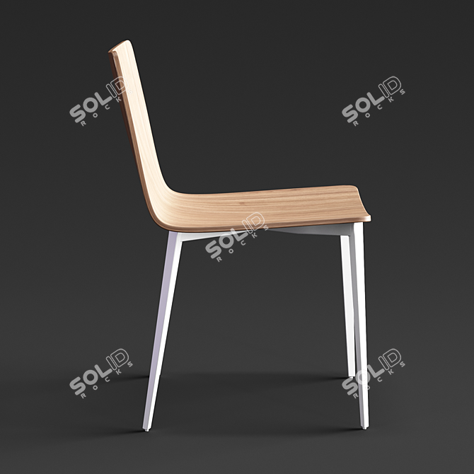 Elegant Bontempi KATE Chair 3D model image 2
