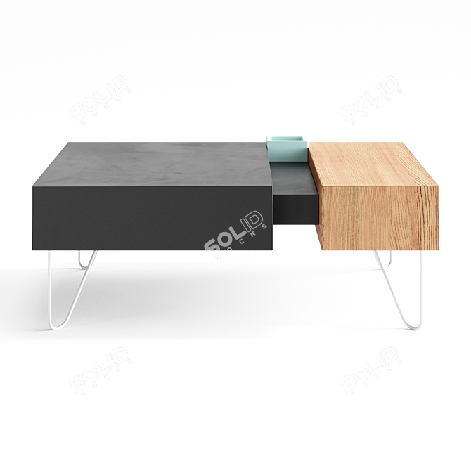 Vintage-inspired Al2 2018 Coffee Table 3D model image 2