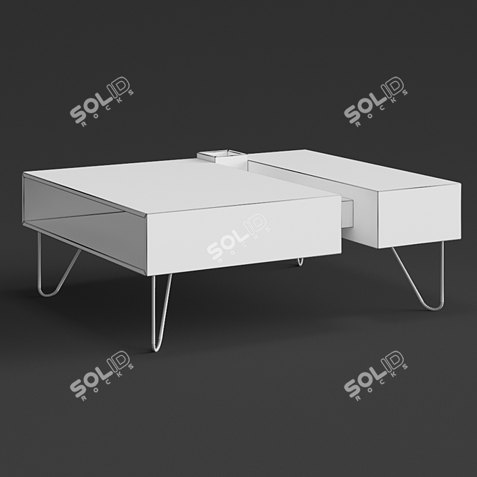 Vintage-inspired Al2 2018 Coffee Table 3D model image 3