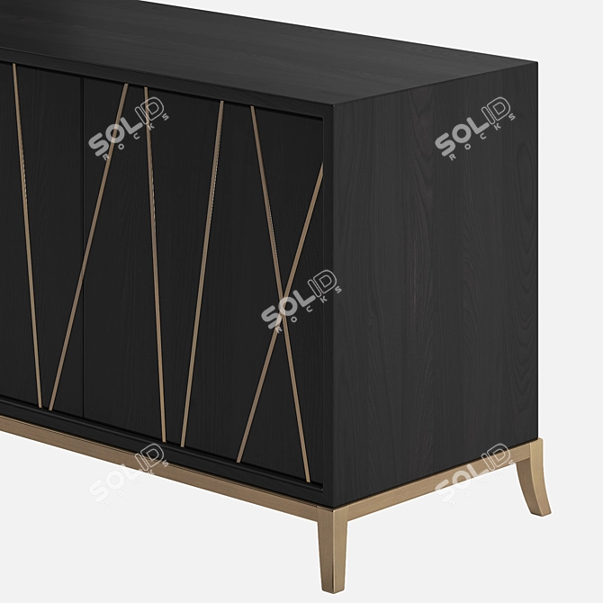 Classic Modern Chest of Drawers 3D model image 2