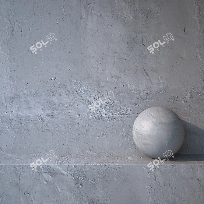 Premium Coated Plaster Panel 3D model image 1