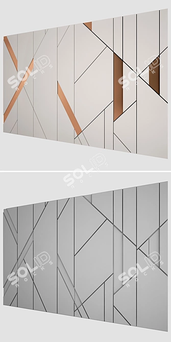 Archived Wall Panel 6 - 3ds Max, FBX & Texture 3D model image 3