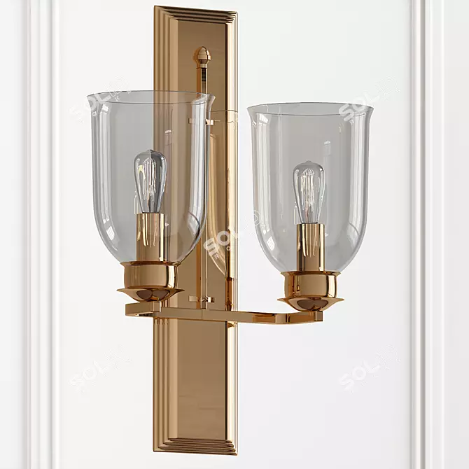 Illuminate your space with our artisan wall sconces 3D model image 1