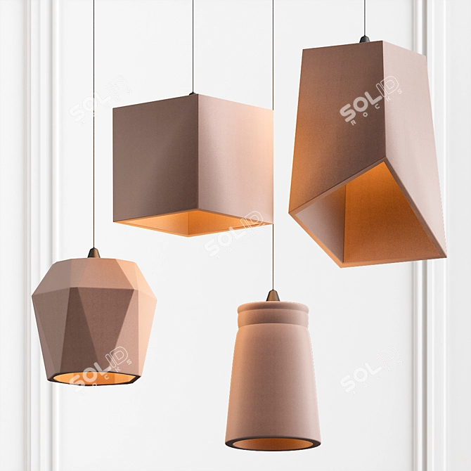 Rustic Charm Pendant Lamp 3D model image 1