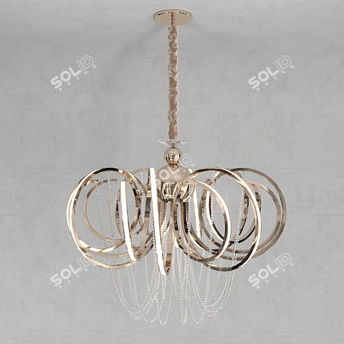 Elegant Italian Chandelier: Travaso SL959.203.08 3D model image 1