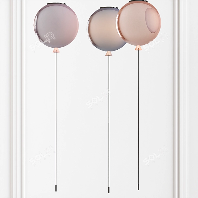 Magical Balloon Pendant 3D model image 1