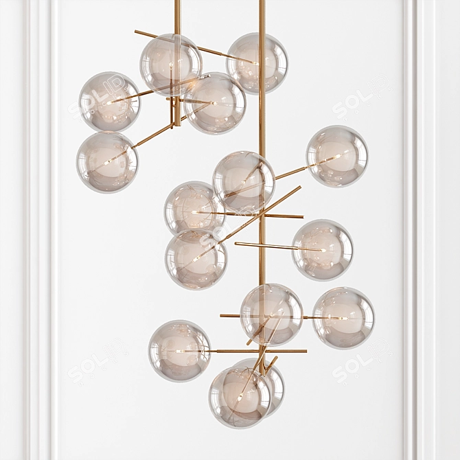 Ethereal Ochre Pendant Light 3D model image 1