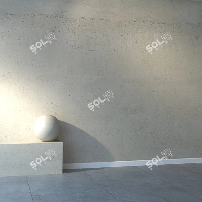 Stylish Light Stucco for Max 2014 3D model image 2