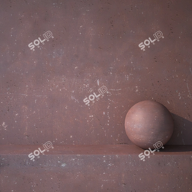 Title: Stucco Brown Texture - High Resolution 3D model image 1