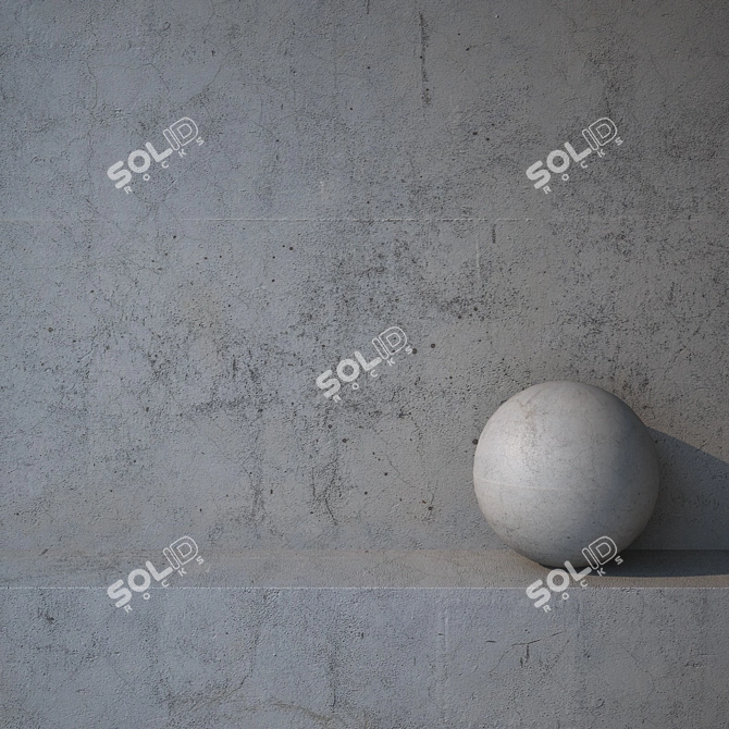 High Resolution Plaster 3D Model 3D model image 1