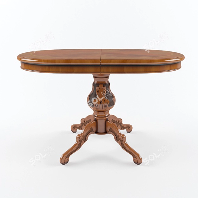 Elegant Oval Table: Morello Gianpaolo 3D model image 1