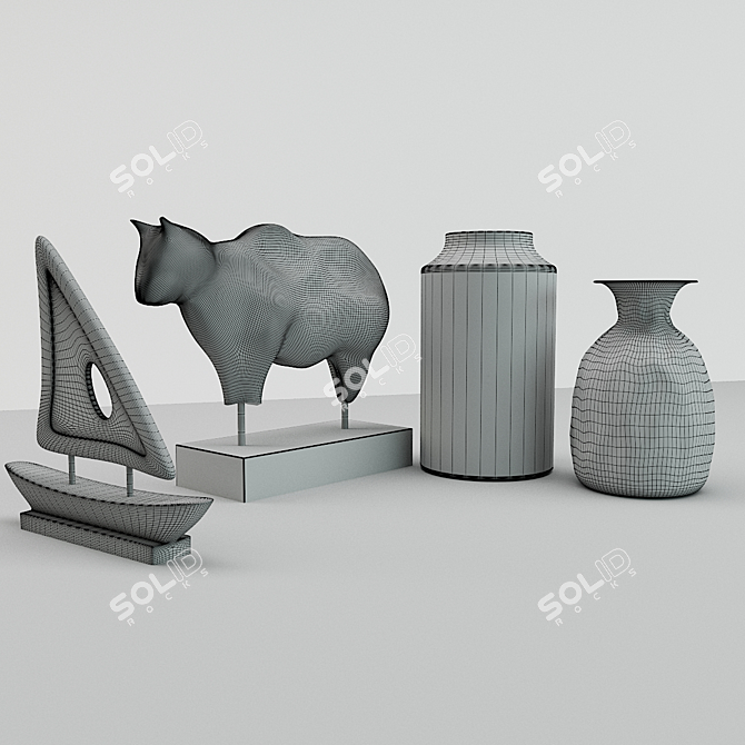 Modern Decor Mix 3D model image 2