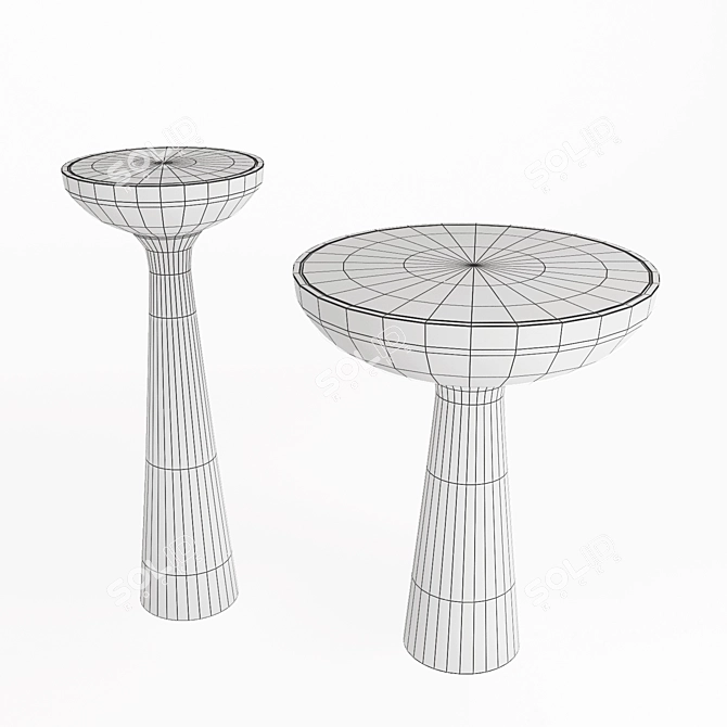 Luxe Elegance: Eichholtz Lindos Side Tables 3D model image 3
