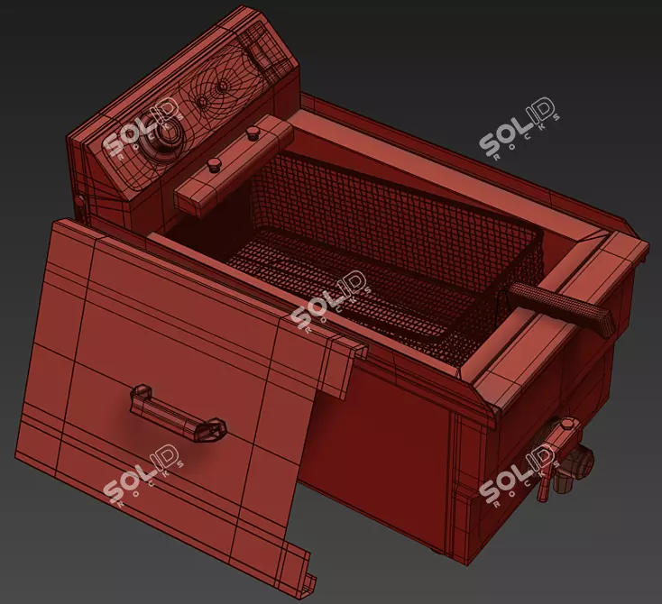 Max Modeled Fryer (Corona Rendered) 3D model image 3