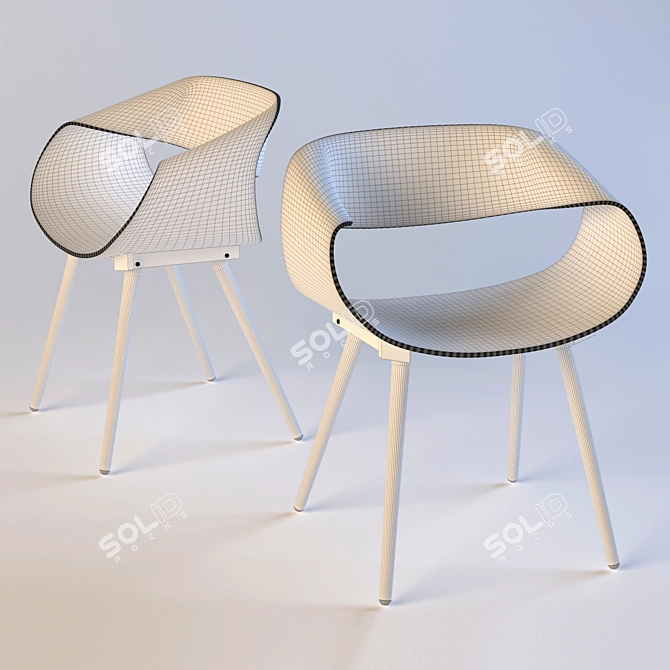 Elegant Berta Chair: Stylish and High-Quality 3D model image 2