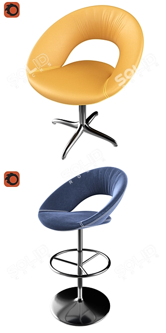 Luxurious Nina Chair: Elegant and Comfortable 3D model image 2