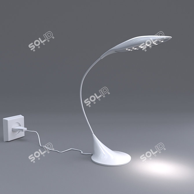 Sleek Modern Desk Lamp 3D model image 1