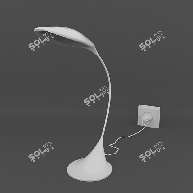 Sleek Modern Desk Lamp 3D model image 3