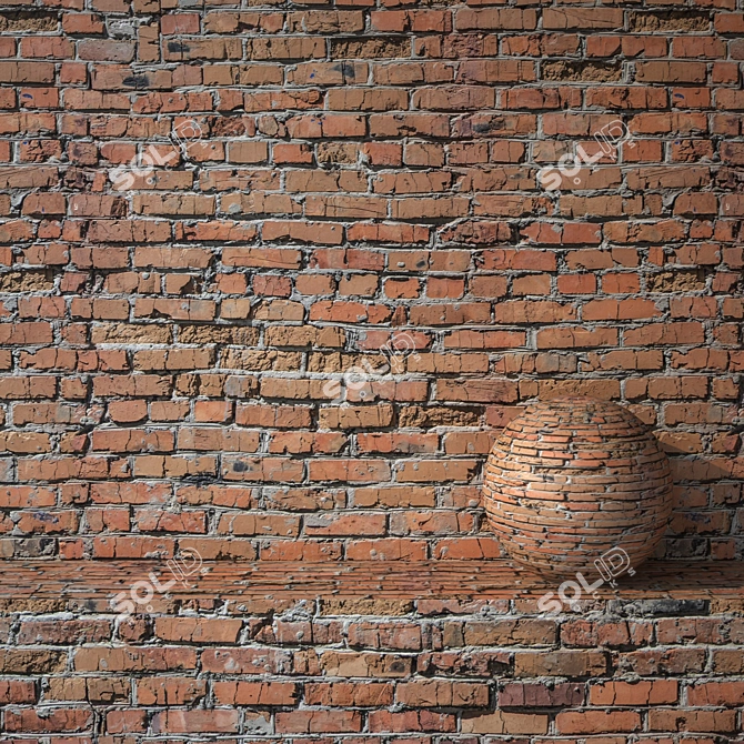 High-Res Brick Texture Pack 3D model image 1