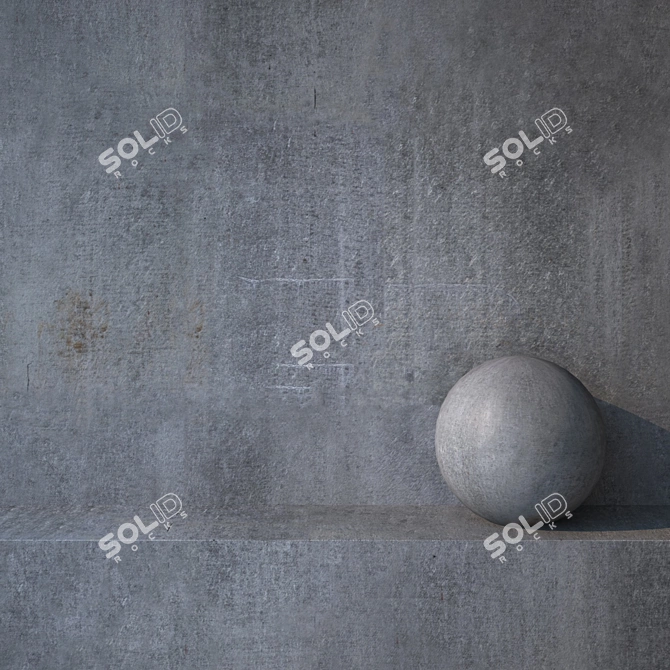 High-Res Concrete 3D Model 3D model image 1