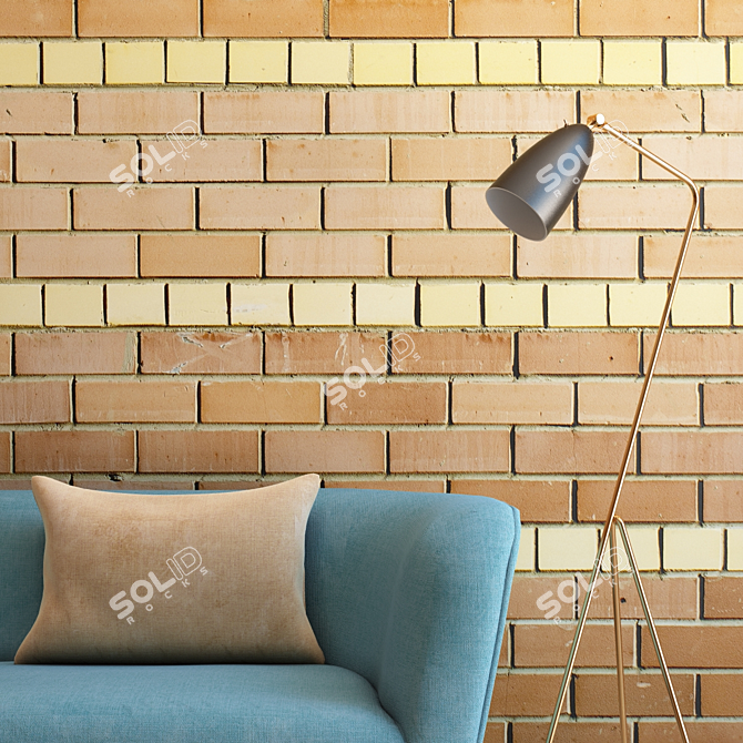 Seamless Brickwork: Ultra HD Quality 3D model image 2